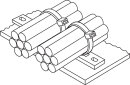 HellermannTyton - 151-25619 - Befestigungssockel 244x15.8 mm, natur