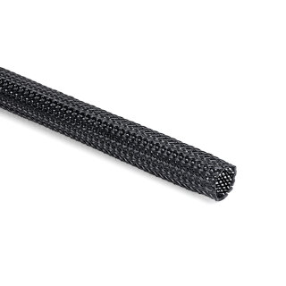HellermannTyton - 170-12500 - Polyester Geflechtschlauch schwarz, PET, Nennmaß 25mm