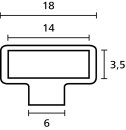 HellermannTyton - 181-45029 - Distanzsockel für Verdrahtungskanal, PA6, weiß