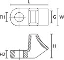 HellermannTyton - 151-02258 - Befestigungssockel 27,3x12,5 mm, natur