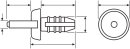 HellermannTyton - 181-42600 - Spreizniet für Kabelkanal, 5.0 - 5.5 mm, PA6, schwarz