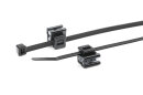 HellermannTyton - 150-40582 - Befestigungsbinder 200x4,6 mm, 2-teilig, hitzestabil, schlagzäh, schwarz