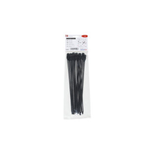 HellermannTyton - 115-07270 - Lösbarer Kabelbinder, 260x7.0mm, Ø70.0mm, 57N, schwarz, 12ST