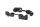 HellermannTyton - 234-10200 - Befestigungsclip für Rundlöcher, Ø5.0 mm, Dmin=5.5mm, Dmax=6.7mm, L=22.0mm, W=8.8mm, H=14.0mm, schwarz, 500ST