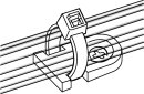 HellermannTyton - 151-28219 - Befestigungssockel 20,5x12,5 mm, weiß