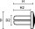 HellermannTyton - 241-11819 - Spreizniet einteilig, Ø4.0 mm, natur 1000ST