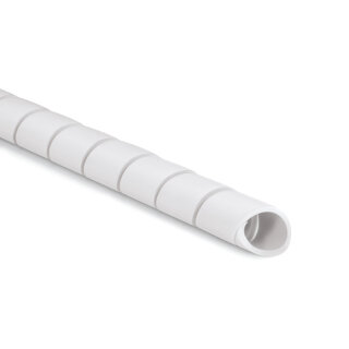 HellermannTyton - 161-43200 - Spiralschlauch 10 mm - 100 mm, PE-FR, weiß, 30 m