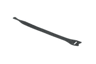 HellermannTyton - 130-00013 - Klettbinder 200x12,5 mm, schwarz, 10 Stk.