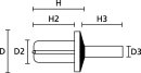 HellermannTyton - 241-11319 - Spreizniet natur