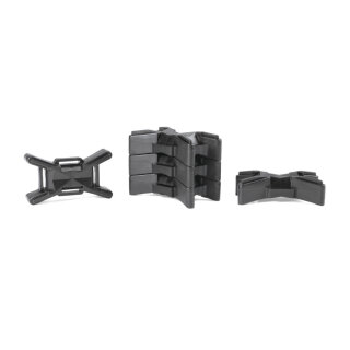 HellermannTyton - 111-32000 - Abstandhalter für Kabelbinder Endlosband 30,5x53,3 mm, PP, schwarz