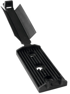 HellermannTyton - 151-16800 - Flachbandkabelhalter 86x25 mm, schlagzäh, selbstklebend, schwarz