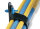 HellermannTyton - 181-42400 - Spreizniet für Kabelkanal, 3.8 - 4.2 mm, PA6, blau