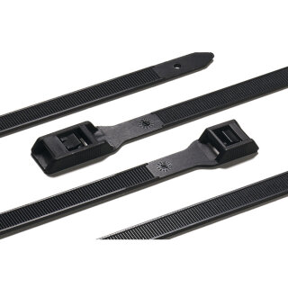 HellermannTyton - 112-35060 - Kabelbinder 350x9 mm, hitze- u. UV-witterungsstabil, schwarz