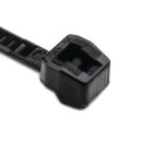 HellermannTyton - 118-04701 - Kabelbinder außenverzahnt 100x2,5 mm, hitzestabil, schwarz
