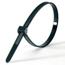 HellermannTyton - 118-04900 - Kabelbinder außenverzahnt 200x3,4 mm, hitzestabil, schwarz