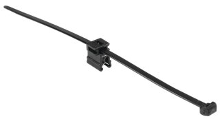 HellermannTyton - 150-76079 - Befestigungsbinder 200x4,6 mm, 2-teilig, hitzestabil, schlagzäh, schwarz