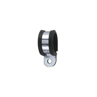 HellermannTyton - 166-50600 - Befestigungsschelle aus verzinktem Stahl mit PVC- Schutzprofil