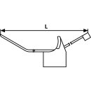 Hellermann - 150-21299 - Befestigungsbinder 200x4,6 mm, 2-teilig, Schweißbolzenaufnahme, hitzestabil, schwarz