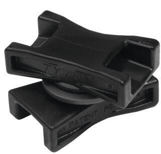 HellermannTyton - 151-06502 - Befestigungselement 40,6x25,4 mm, hitzestabil, schwarz