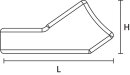 HellermannTyton - 151-00437 - Kabelhalter 35,8x19 mm, schlagzäh, schwarz