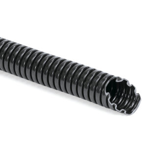 HellermannTyton - 166-11103 - Kunststoffschlauch Standard schwarz 50 m, Material PA6, Nennmaß 16mm
