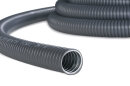 HellermannTyton - 166-30704 - Metallschlauch mit PVC-Mantel, 25 mm, schwarz, 25 m