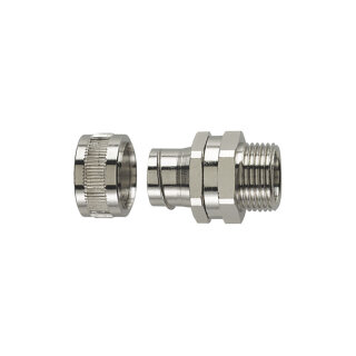 HellermannTyton - 166-30406 - Verschraubung für Metall-Schutzschläuche, drehendes Außengewinde