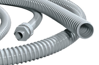 HellermannTyton - 166-40006 - Kunststoffschlauch grau 30 m