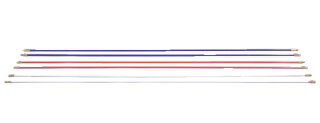 HellermannTyton - 897-90005 - Kabeleinziehhilfe Erweiterungs-Glasfaserstangen 4 mm x 1 m weiß