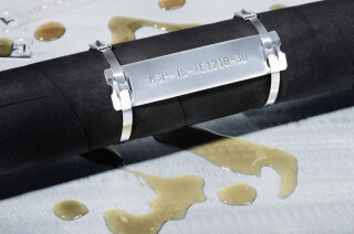 HellermannTyton - 544-80101 - Edelstahlmarkierer 10x45 mm 8 Zeichen ungeprägt