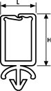 HellermannTyton - 151-75109 - Kabelhalter 15x5.25x17.7 mm, geschlossen, Rundloch, Spreizanker, natur