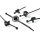 HellermannTyton - 150-21297 - Befestigungsbinder 300x4,7 mm, 2-teilig, Schweißbolzenaufnahme, hitzestabil, schwarz