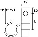 HellermannTyton - 211-70002 - Kabelhalter schraubbar schwarz