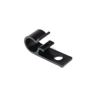 HellermannTyton - 211-70203 - Befestigungsclip für Rundlöcher, Ø8.0 mm, Dmin=15.0mm, Dmax=15.0mm, L=25.0mm, W=15.0mm, schwarz, 200ST