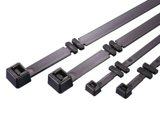 HellermannTyton - 111-98100 - Befestigungsbinder 320x7,6 mm, schwarz