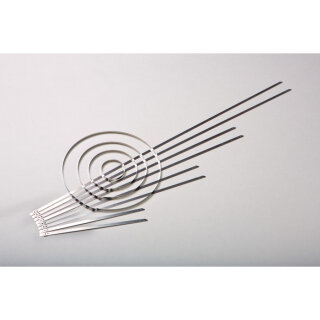 HellermannTyton - 111-01549 - Edelstahlkabelbinder 207x5,9 mm, mit Stanzverschluss