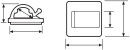 HellermannTyton - 151-13601 - Klebesockel 25x25 mm, schwarz