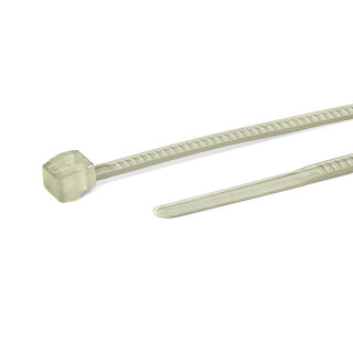 HellermannTyton - 118-00079 - Kabelbinder außenverzahnt 100x2,5 mm, flammhemmend, weiß