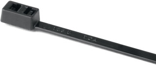 HellermannTyton - 117-05000 - Kabelbinder mit doppeltem Verschlusskopf 210x4,7 mm, schwarz