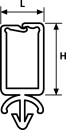 HellermannTyton - 151-75159 - Kabelhalter 15x5,25 mm, natur