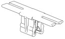 HellermannTyton - 151-03404 - Befestigungselement 40x10 mm, hitzestabil, schlagzäh, schwarz