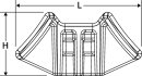 HellermannTyton - 151-29403 - 2-Wege-Abstandhalter schwarz