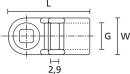 HellermannTyton - 151-02279 - Befestigungssockel 26,8x12,5 mm, schwarz