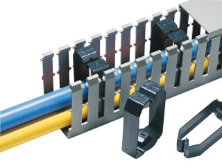 HellermannTyton - 181-51280 - Drahthalteklammer 120x80 mm, PC/ABS, schwarz