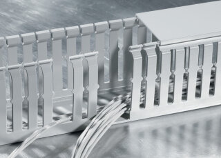 HellermannTyton - 183-11050 - Verdrahtungskanal 100x50 mm, 2000 mm, PC/ABS, grau