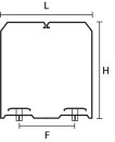 HellermannTyton - 181-51060 - Drahthalteklammer 100x60 mm, PC/ABS, schwarz