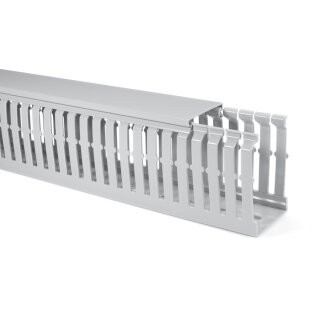 HellermannTyton - 183-21080 - Verdrahtungskanal 100x80 mm, halogenfrei, grau