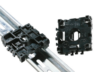 HellermannTyton - 181-45130 - Befestigungsblock für Tragschienen, 50x50x14 mm, PA66, schwarz
