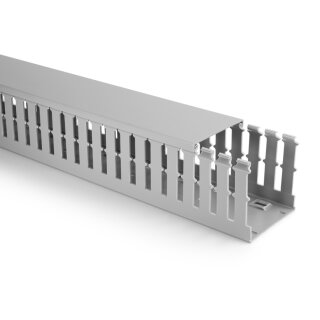HellermannTyton - 181-10118 - Verdrahtungskanal 15x60 mm, 2000 mm, PVC, grau
