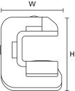 HellermannTyton - 151-01186 - Trägerklammer für Schwerlastanwendungen